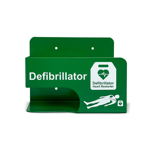 Universal Green AED Defib Bracket Wall Mounting AED Bracket In Green Colour With AED Sign