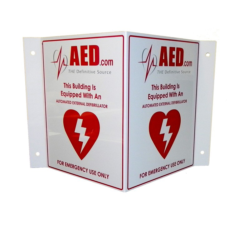 Factory Hot Sales Outdoor AED Wall Sign