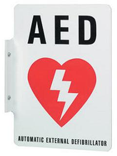 Factory Hot Sales Outdoor Emergency Wall Mount AED  Sign