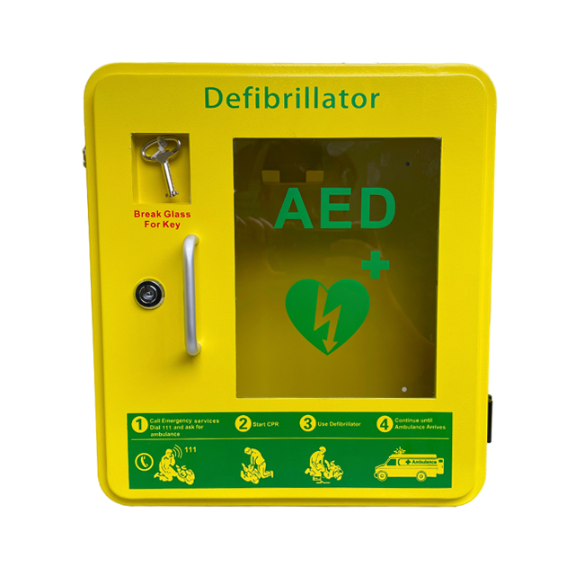 Emergency Use Outdoor Waterproof Metal AED Cabinet IP54 AED Wall Mounted First Aid Box