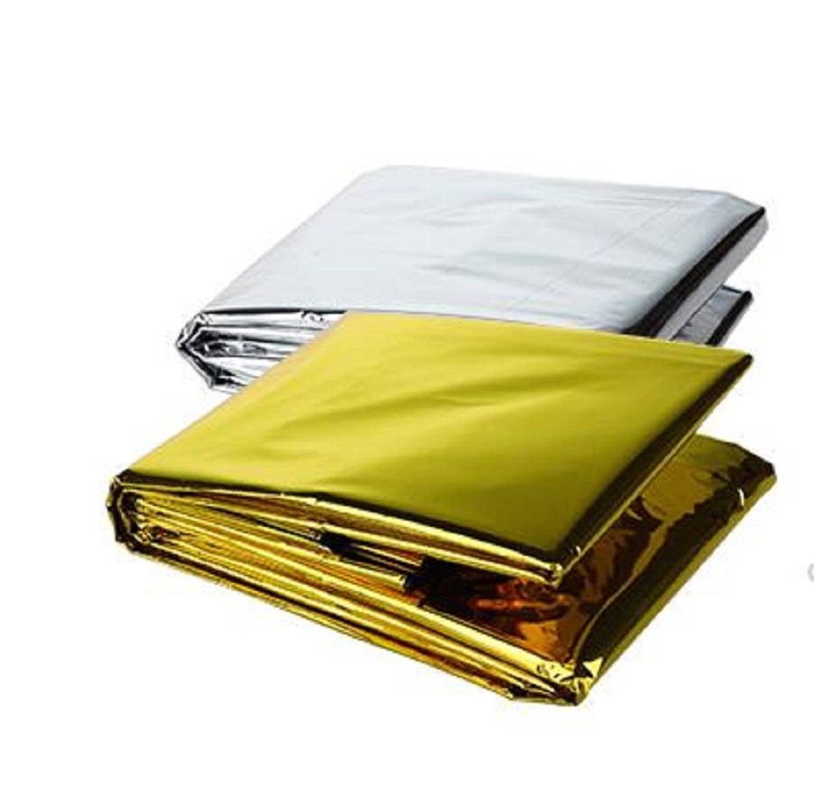 Emergency Mylar Thermal Blankets Foil Space Blanket for Outdoor,Hiking,Camping,Survival and Medical First Aid